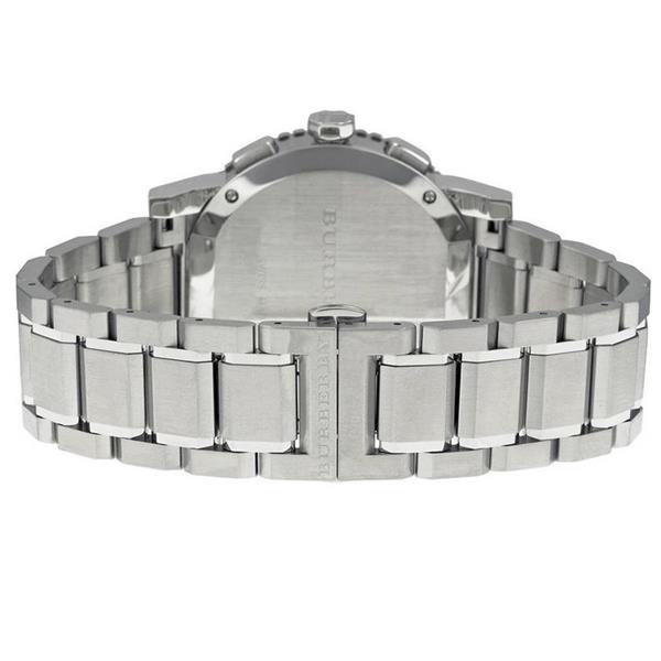 Burberry BU9380 Schwarzes Zifferblatt Chronograph Edelstahl Herren Uhr Burberry BU9380 Schwarzes Zifferblatt Chronograph Edelstahl Herren Uhr